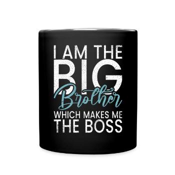 Big Brother Gift - Tasse einfarbig - Schwarz - Vorne