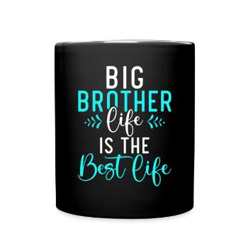 Big Brother Gift - Tasse einfarbig - Schwarz - Vorne