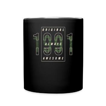 Cadeau urbain original 1991 année de naissance vintage - Mug uni - noir - Devant