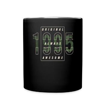 Original 1995 Geburtsjahr Urban Geschenk Jahrgang - Tasse einfarbig - Schwarz - Vorne