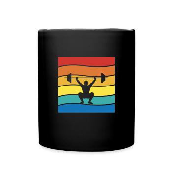 Bodybuilder Body Building Fitness Gym Gift - Full Colour Mug - black - Front