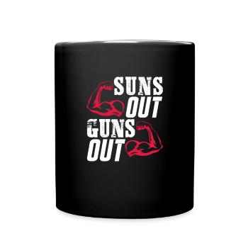 Bodybuilder Body Building Fitness Gym Gift - Full Colour Mug - black - Front