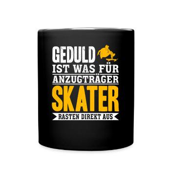 Lustige Skateboarder Skateboard Skateboarding Skat - Tasse einfarbig - Schwarz - Vorne