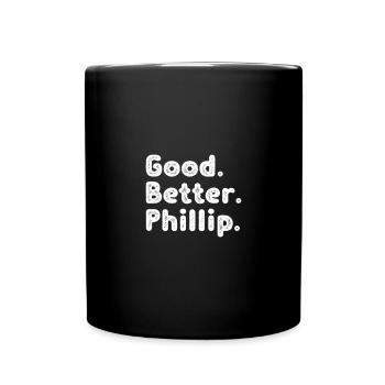Good better Phillip - Tasse einfarbig - Schwarz - Vorne