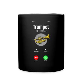 Trompete Trompeter Trompeten Spieler - Tasse einfarbig - Schwarz - Vorne