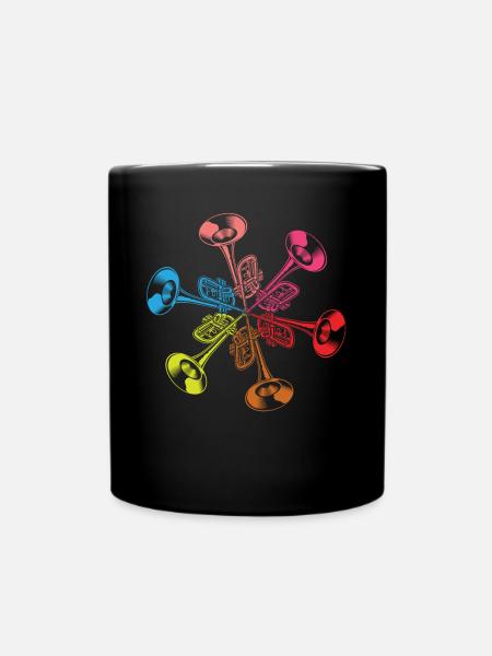 Trompete Trompeter Trompeten Spieler - Tasse einfarbig - Schwarz