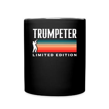 Trompete Trompeter Trompeten Spieler - Tasse einfarbig - Schwarz - Vorne