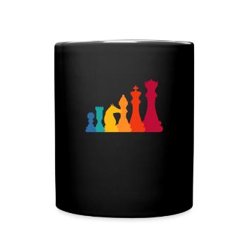 Chess Chessboard Checkmate Chess Player - Full Colour Mug - black - Front