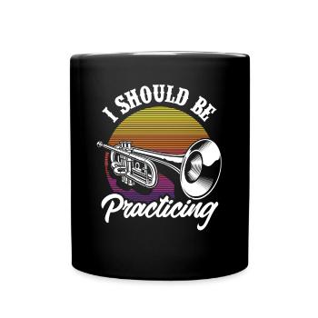Trumpet Trumpeter Trumpet Player - Full Colour Mug - black - Front