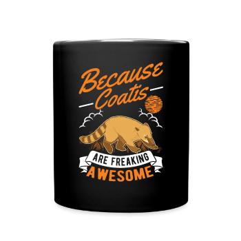 Coati Cadeau Malle Ours Coati - Mug uni - noir - Devant