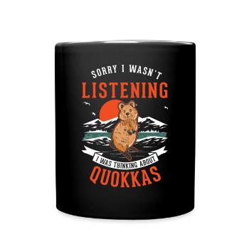Quokka Gift Kangourou à queue courte - Mug uni - noir - Devant