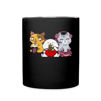 Chat Boba Thé Bubble Tea Gaming Gamer Ramen Anime - Mug uni - noir - Devant