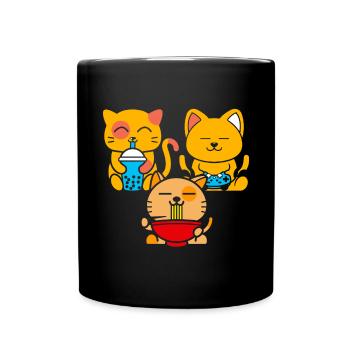 Chat Boba Thé Bubble Tea Gaming Gamer Ramen Anime - Mug uni - noir - Devant
