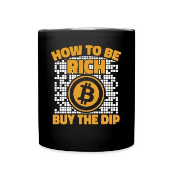 Comment être riche Acheter la crypto-monnaie Dip Crypto - Mug uni - noir - Devant