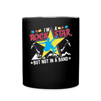 Je suis une rock star, mais pas dans un groupe - Mug uni - noir - Devant