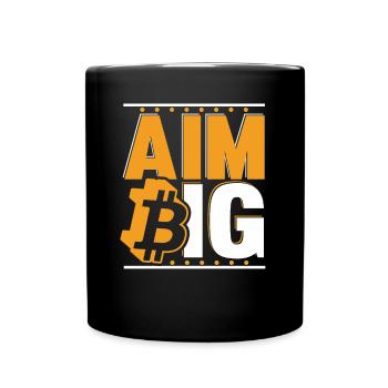 Viser Big Blockchain Crypto Crypto-monnaie Bitcoin - Mug uni - noir - Devant