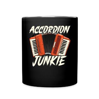 Accordéoniste Instrument de musique Accordéoniste - Mug uni - noir - Devant