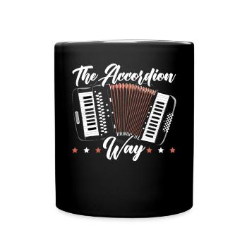 Accordéoniste Instrument de musique Accordéoniste - Mug uni - noir - Devant
