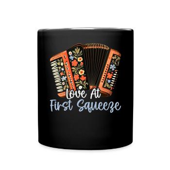 Accordéoniste Instrument de musique Accordéoniste - Mug uni - noir - Devant