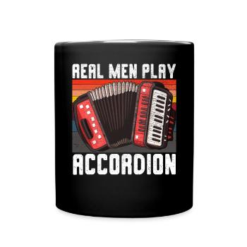 Accordéoniste Instrument de musique Accordéoniste - Mug uni - noir - Devant