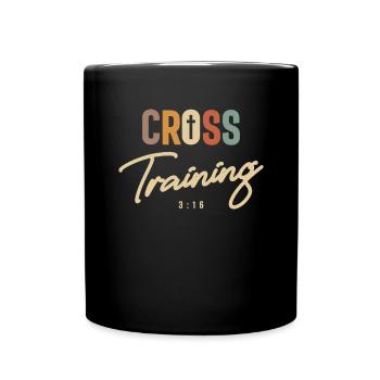Cross Training 3:16 Workout Fitness Christian - Full Colour Mug - black - Front