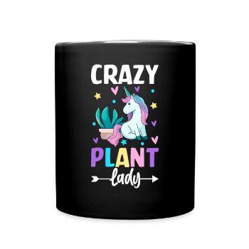 Femelle Amoureuse Des Plantes Jardinier Fille Ga - Mug uni - noir - Devant