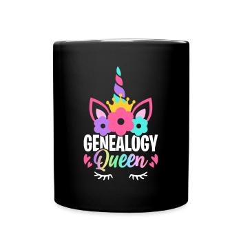 Généalogie généalogiste - Mug uni - noir - Devant