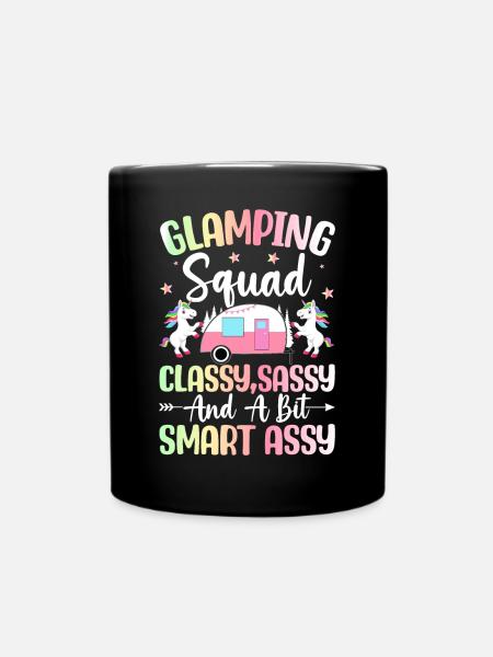 Glamping Team Glamper - Tasse einfarbig - Schwarz