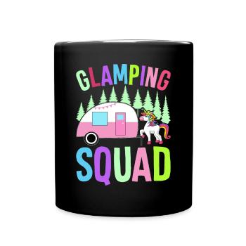 Glamping Team Glamper - Full Colour Mug - black - Front