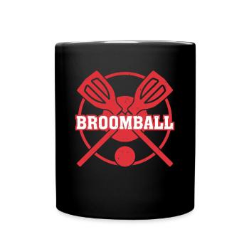 Bâton de ballon-balai Jouer au ballon-balai Joueur de ballon-balai - Mug uni - noir - Devant