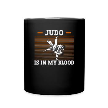 Judo Kampfsport Judo Trainer Judoka - Tasse einfarbig - Schwarz - Vorne
