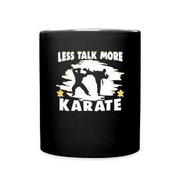 Karate Kampfsport Karate Trainer Karate Kämpfer - Tasse einfarbig - Schwarz - Vorne