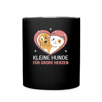 Hunderettungs Designs Für Tierrechtsaktivisten - Tasse einfarbig - Schwarz - Vorne