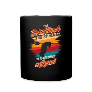 German Dart Player Birthday Dart Team Dart - Full Colour Mug - black - Front