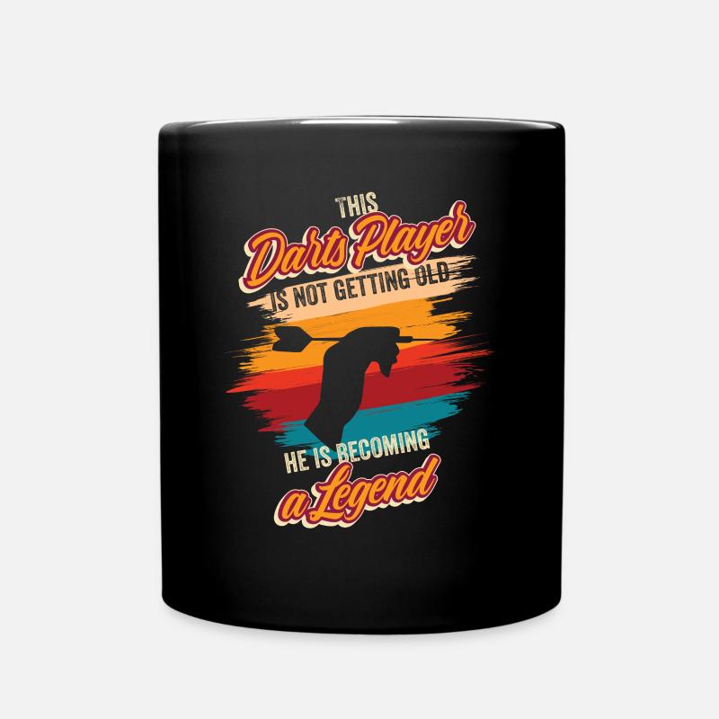 Allemand joueur de fléchettes anniversaire fléchettes équipe fléchettes fléchettes - Mug uni - noir