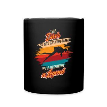 Anniversaire de plongeur instructeur de plongée plongée en apnée - Mug uni - noir - Devant