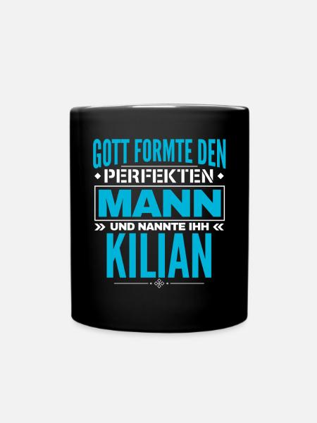 Kilian Name Design - Tasse einfarbig - Schwarz