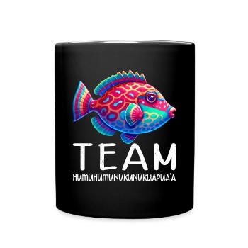 Baliste hawaïen Humuhumunukunukuapua’a - Mug uni - noir - Devant