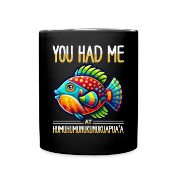Baliste de récif hawaïen - Mug uni - noir - Devant
