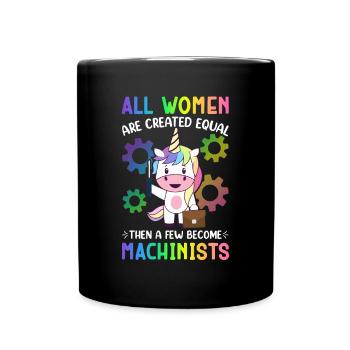 CNC-Maschine - Tasse einfarbig - Schwarz - Vorne