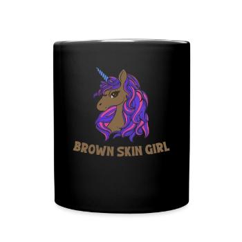 Melanin Schwarze Geschichte - Tasse einfarbig - Schwarz - Vorne