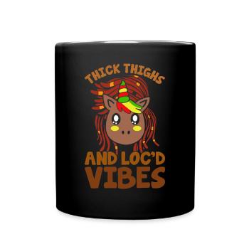 Mélanine Peau Marron Noir Histoire - Mug uni - noir - Devant