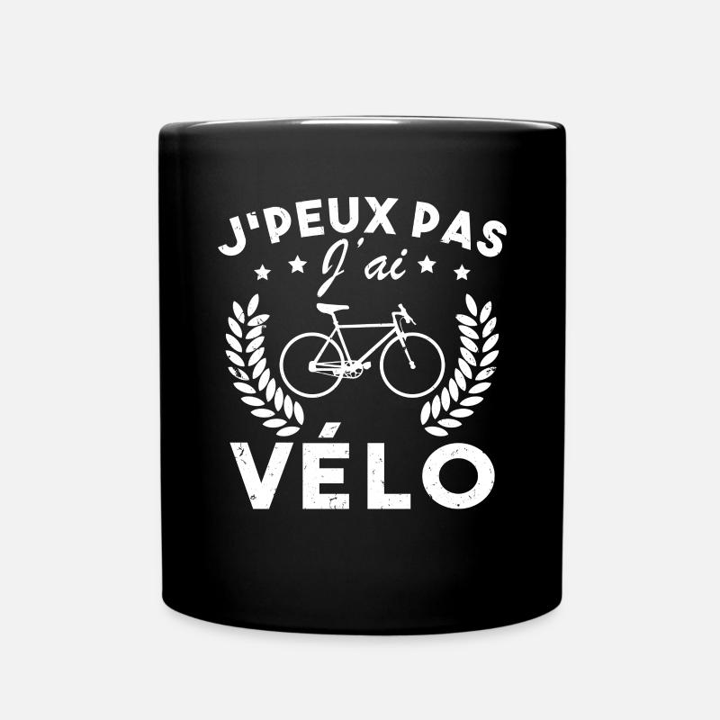 Je Peux Pas J ai velo - Mug uni - noir
