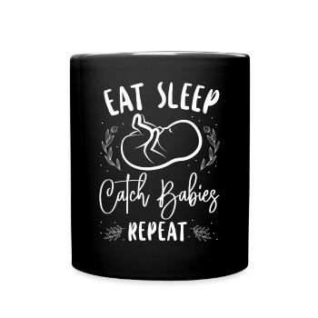 Infirmière spécialisée dans le travail et l’accouchement - Mug uni - noir - Devant
