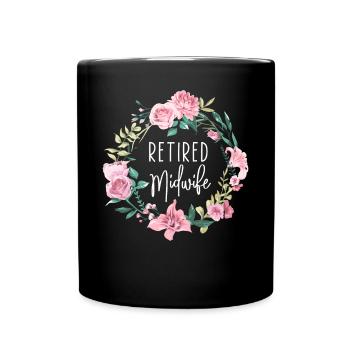 Nurse Midwife Birth Worker - Full Colour Mug - black - Front