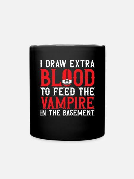 Phlebotomie Blutabnahme Blut Krankenschwester - Tasse einfarbig - Schwarz