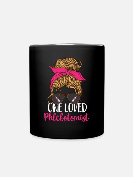 Phlebotomie Blutabnahme Blut Krankenschwester - Tasse einfarbig - Schwarz
