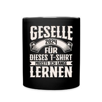 Geselle Gesellenprüfung 2024 - Tasse einfarbig - Schwarz - Vorne