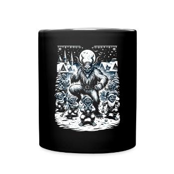 Krampus Night Celebration Christmas Demon - Tasse einfarbig - Schwarz - Vorne