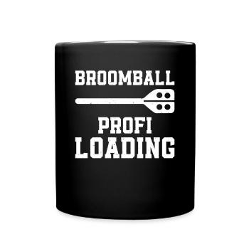 Chargement professionnel de ballon-balai - Broomball Sport Broombal - Mug uni - noir - Devant